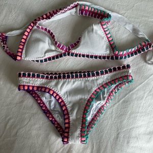 Platinum inspired by solange Ferrarini crochet bathing suit